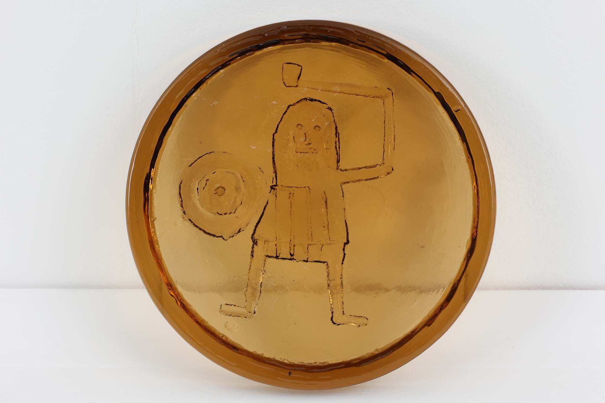 Plus Glashytta 大きなガラストレイ 直径17cm アンバー – CHLOROS