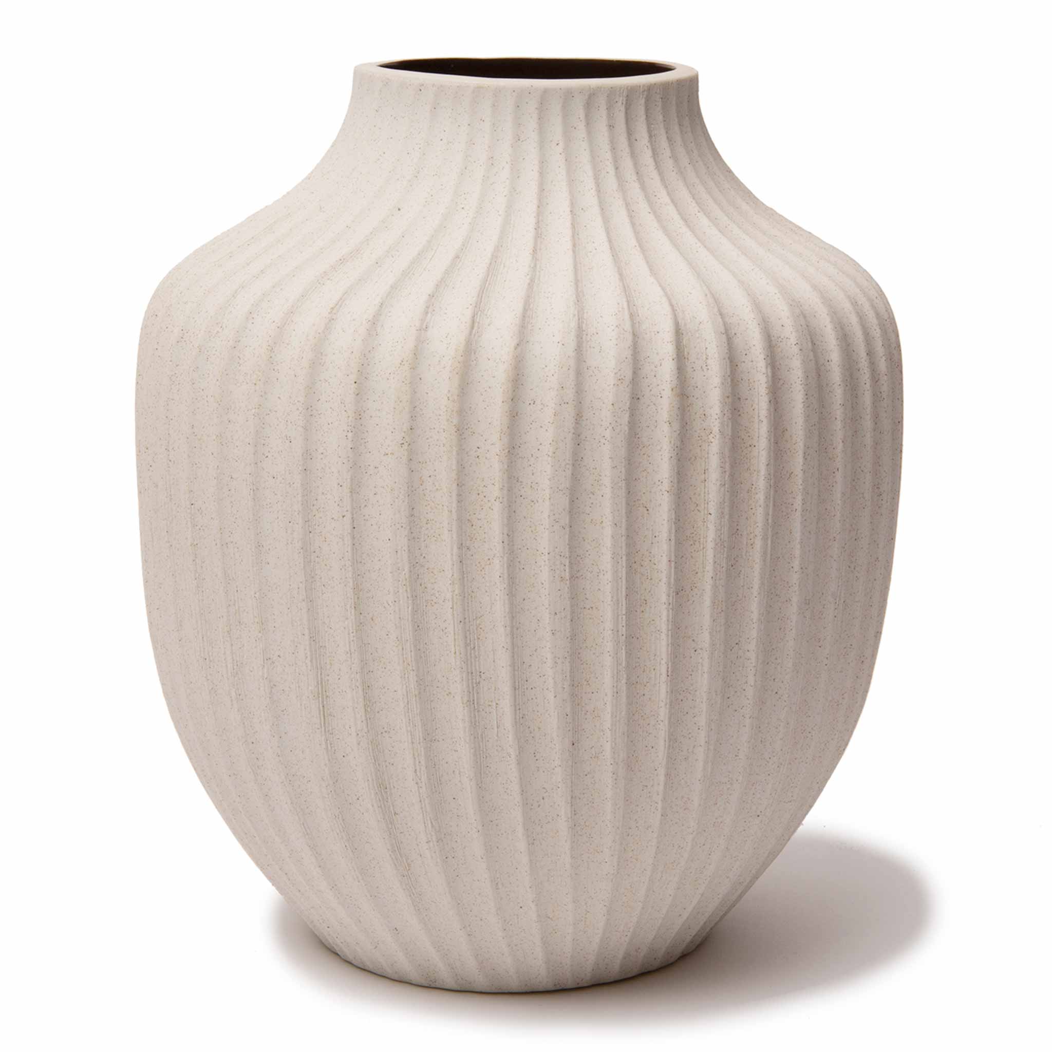 【KPMベルリン】気品あふれるフォルムの花瓶（17cm） LINDFORM リンドフォーム フラワーベース Kyoto サンドホワイトライト