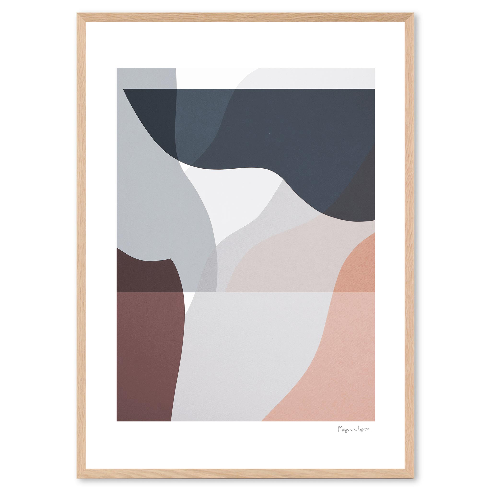 The Poster Club アートポスター 50×70cm Soft Lines 02 – CHLOROS