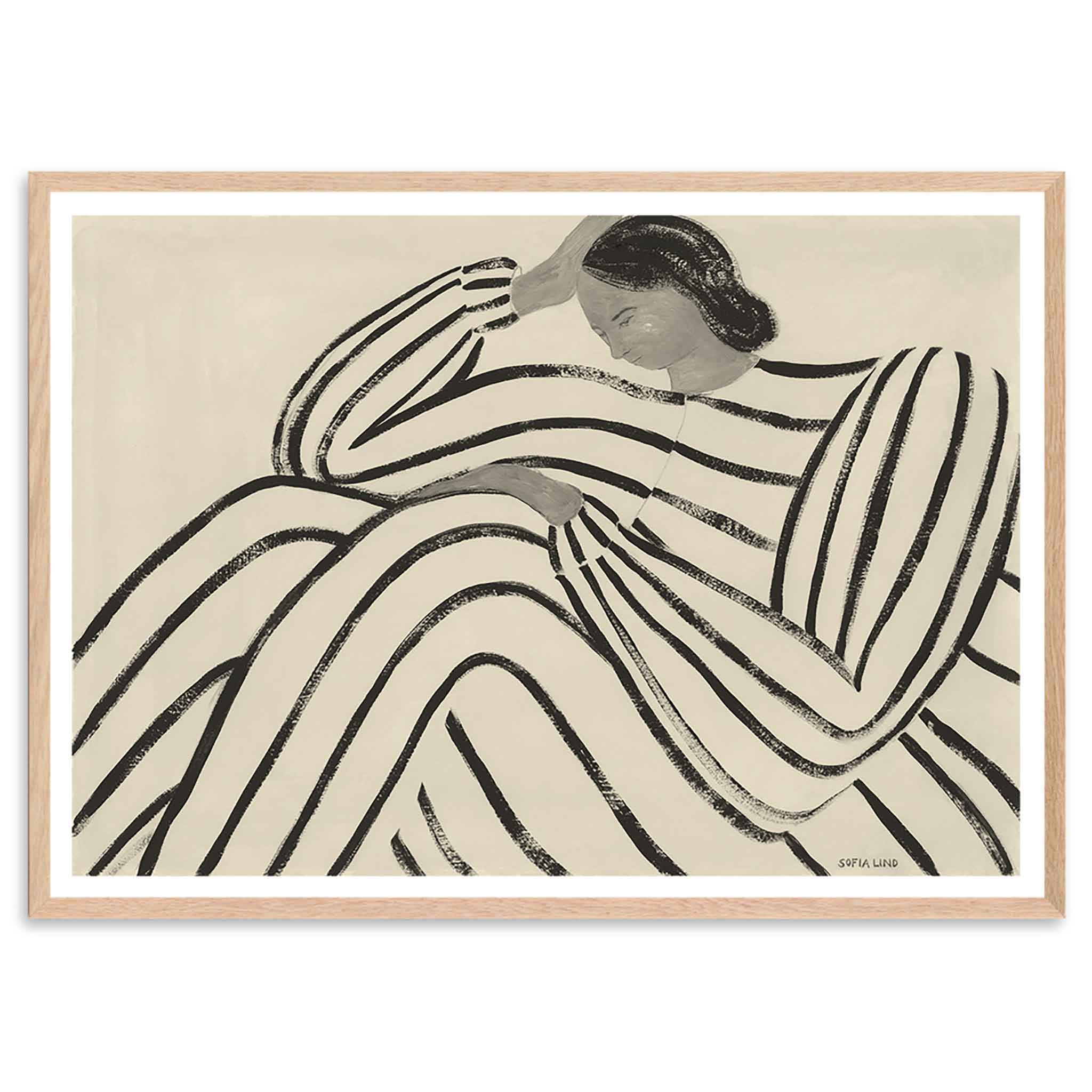 【フレーム付】 50×70cm THE POSTER CLUB Waiting The Poster Club アートポスター 50×70cm Waiting – CHLOROS