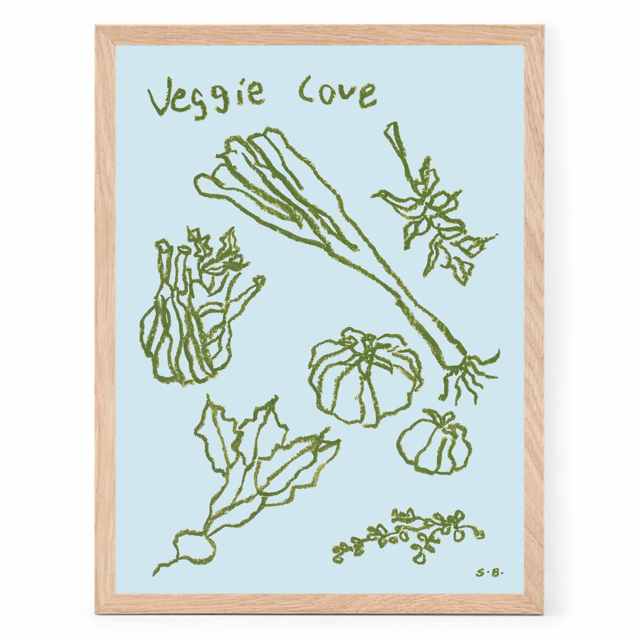 The Poster Club アートポスター 30×40cm Veggie Love – CHLOROS