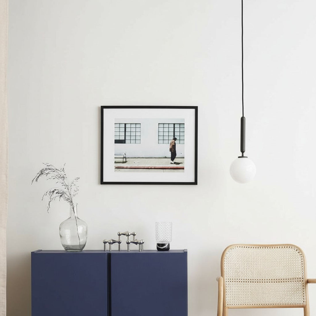 木製ポスターフレーム 40×50cm ブラック 枠の幅が細いタイプ – CHLOROS