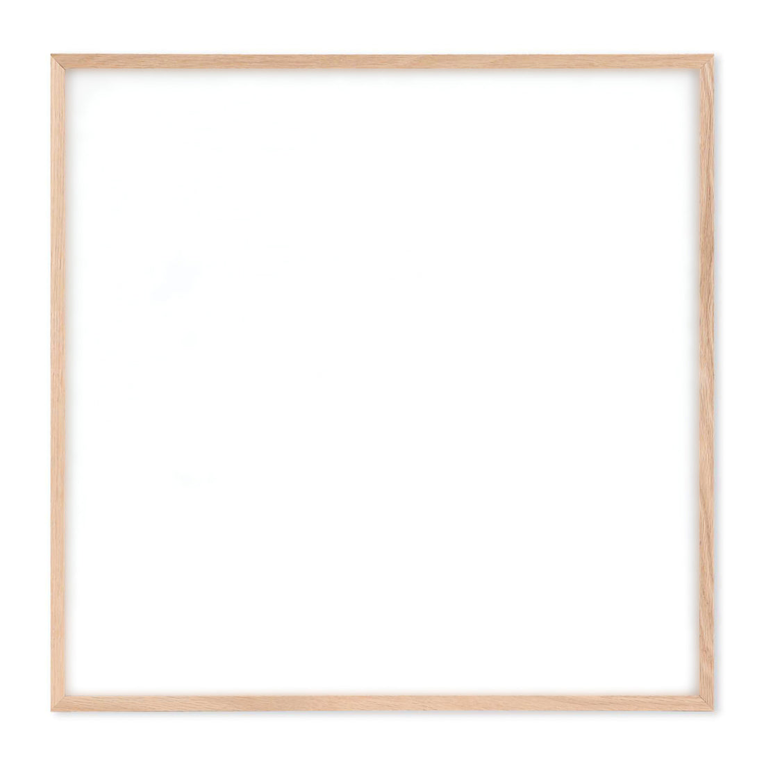 ポスター オークフレーム付き 木製ポスターフレーム 50×50cm オーク材 無垢材 枠の幅が細いタイプ