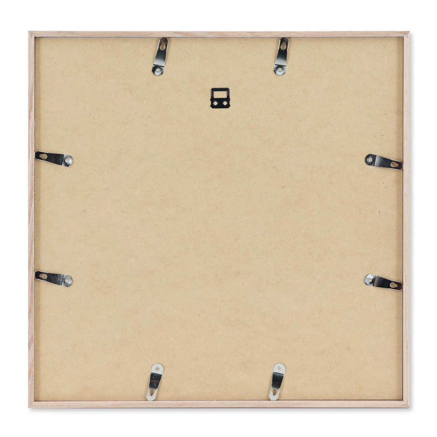 ポスターフレーム　オーク　　ポスター付き 木製ポスターフレーム 50×50cm オーク材 無垢材 枠の幅が細いタイプ