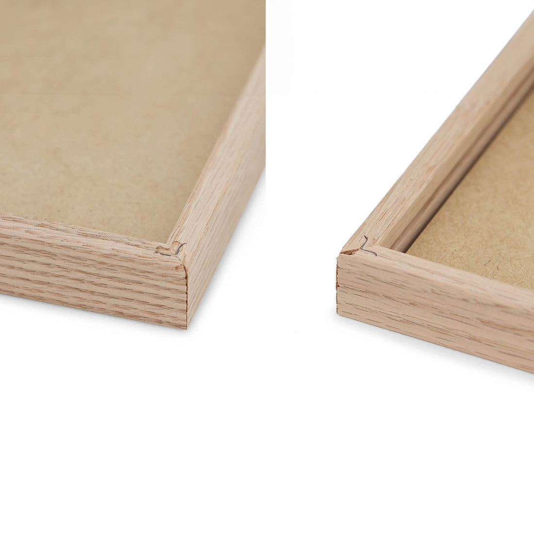 木製ポスターフレーム A2 オーク材 無垢材 枠の幅が細いタイプ – CHLOROS