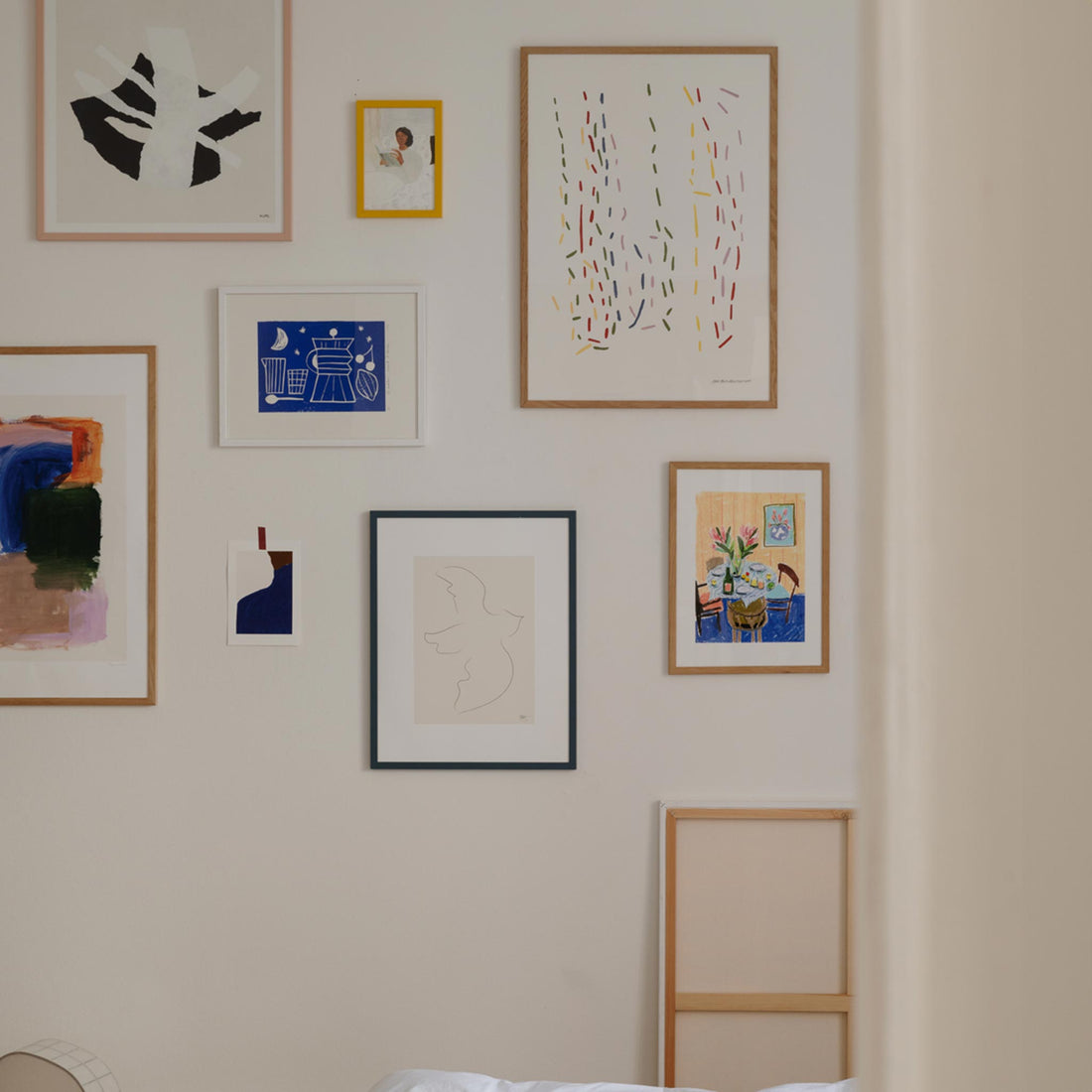 木製ポスターフレーム A4 オーク材 無垢材 枠の幅が細いタイプ – CHLOROS