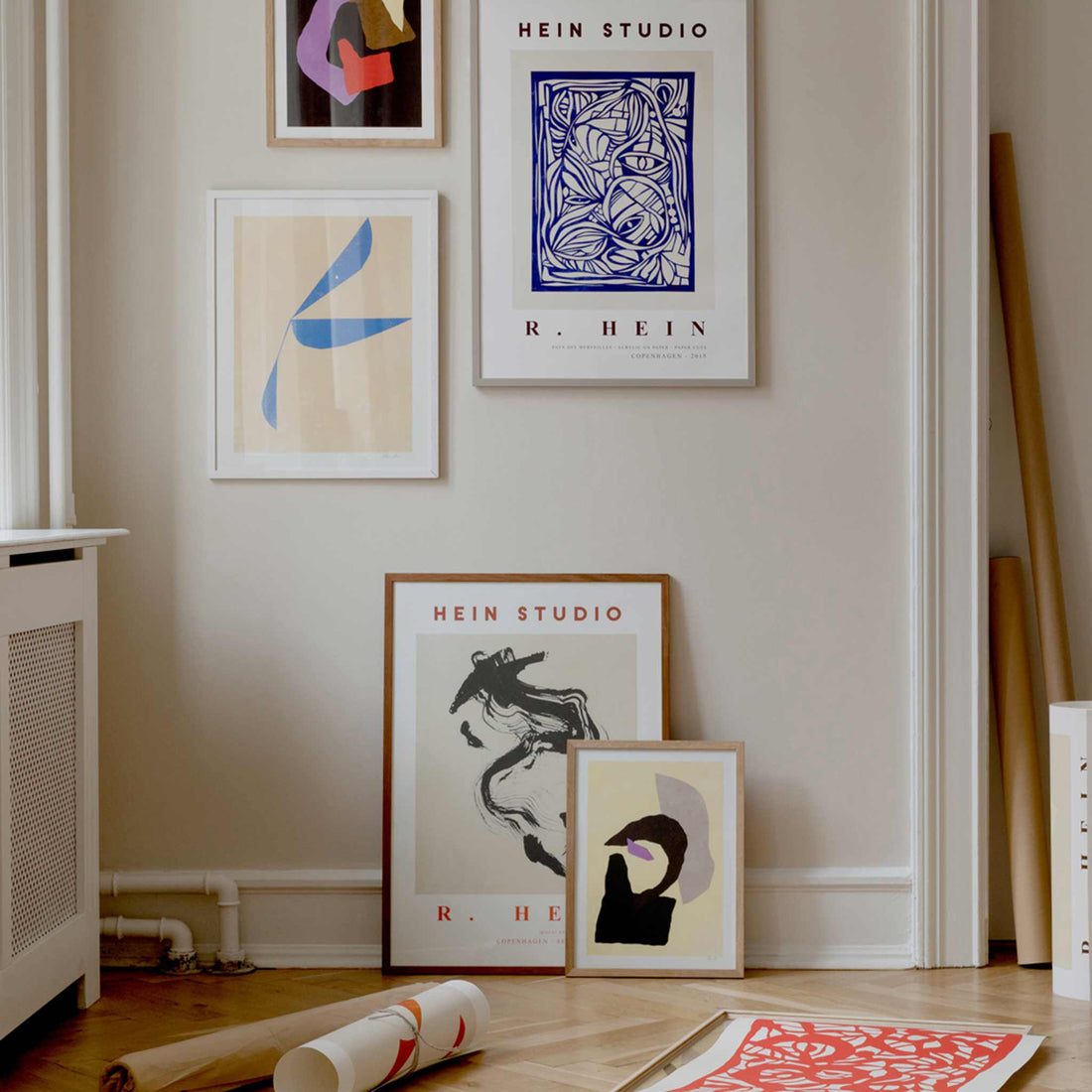 木製ポスターフレーム 40×50cm ホワイト 枠の幅が細いタイプ – CHLOROS