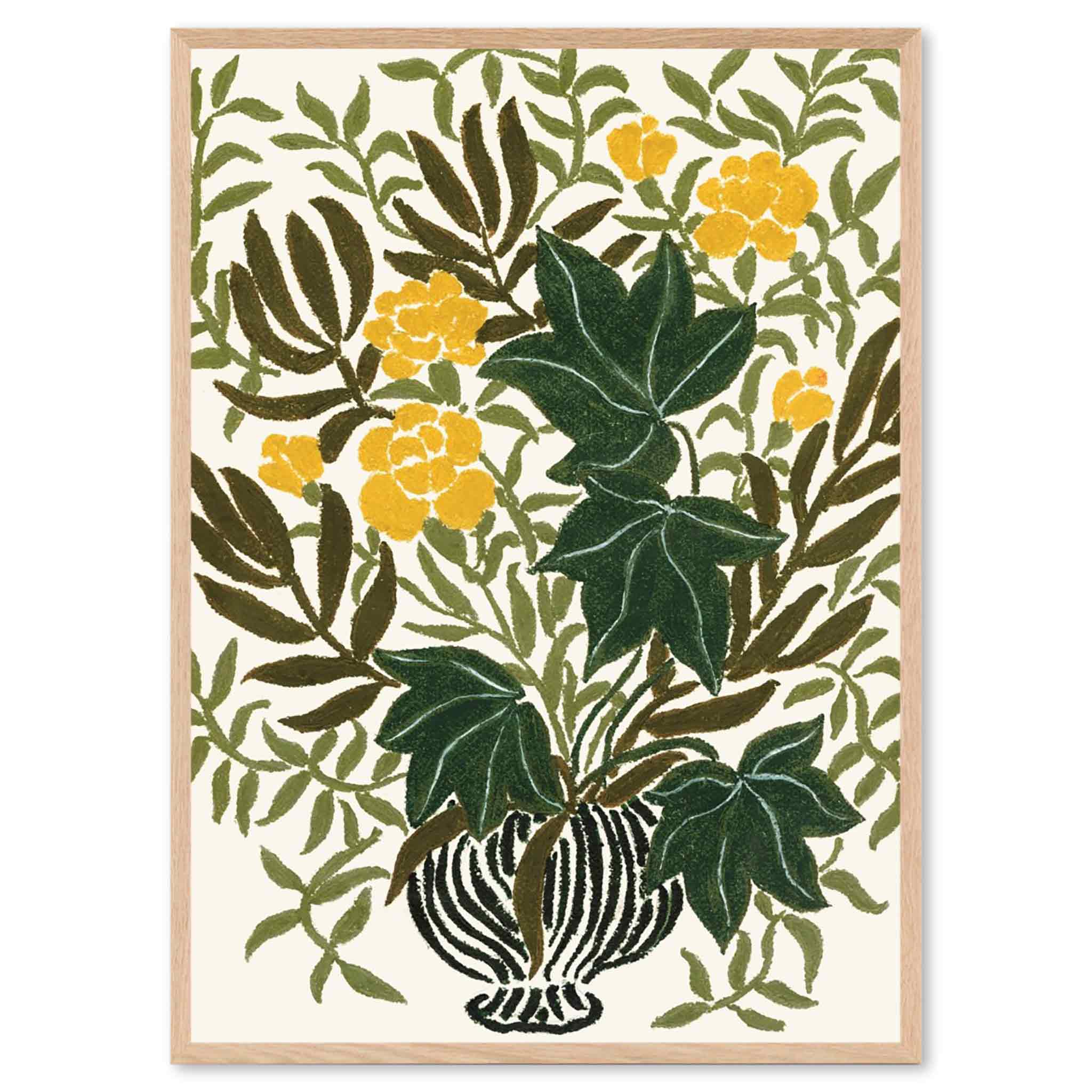 PSTR studio アートポスター 50×70cm Yellow Carnations – CHLOROS