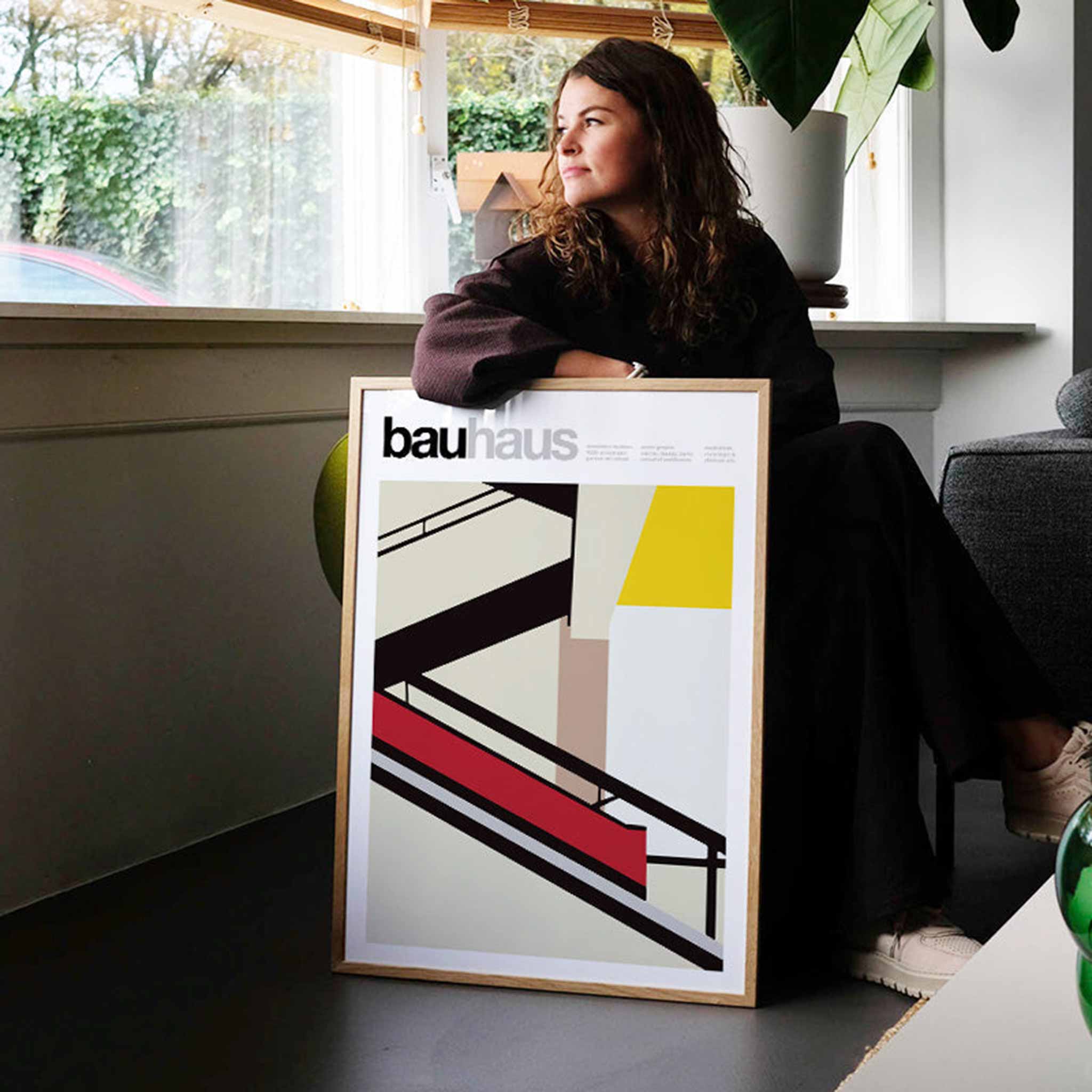 PSTR studio アートポスター 50×70cm The Bauhaus Stairs – CHLOROS