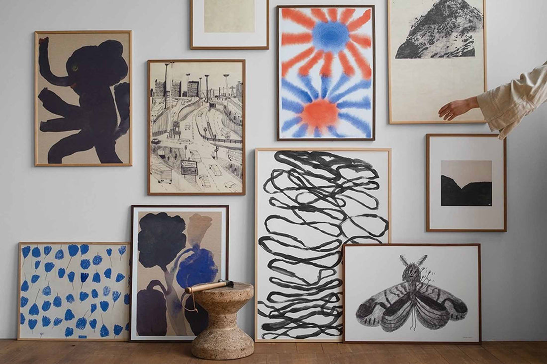 Bouquet ポスター ファインリトルデイ 北欧 B2サイズ 白黒 花柄 楽天