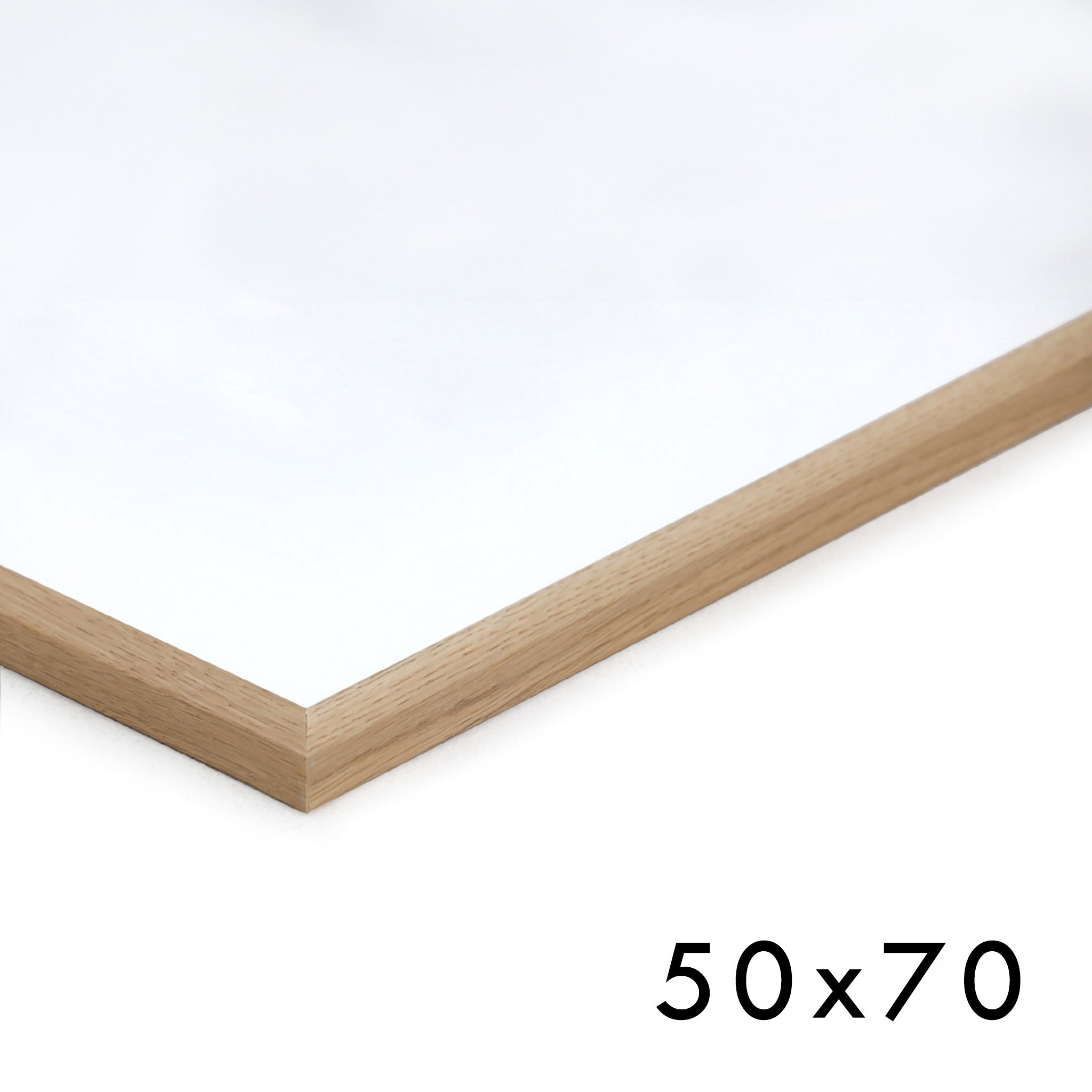 ポスターフレーム 低反射アクリル 天然木オーク無垢材 50×70cm – CHLOROS