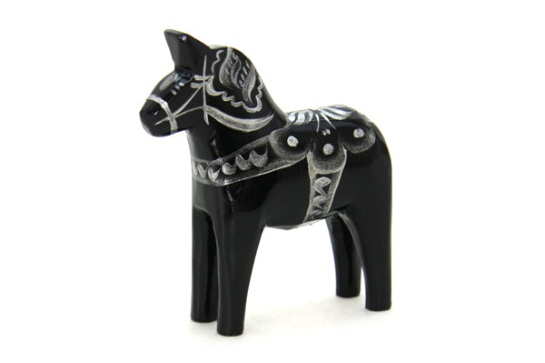 ダーラナホース、black/silver、10cm