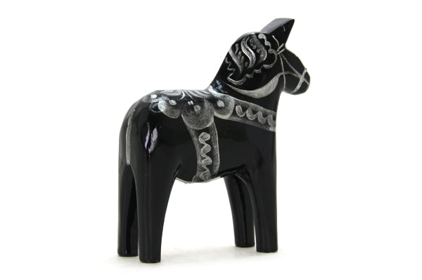 ダーラナホース、black/silver、10cm