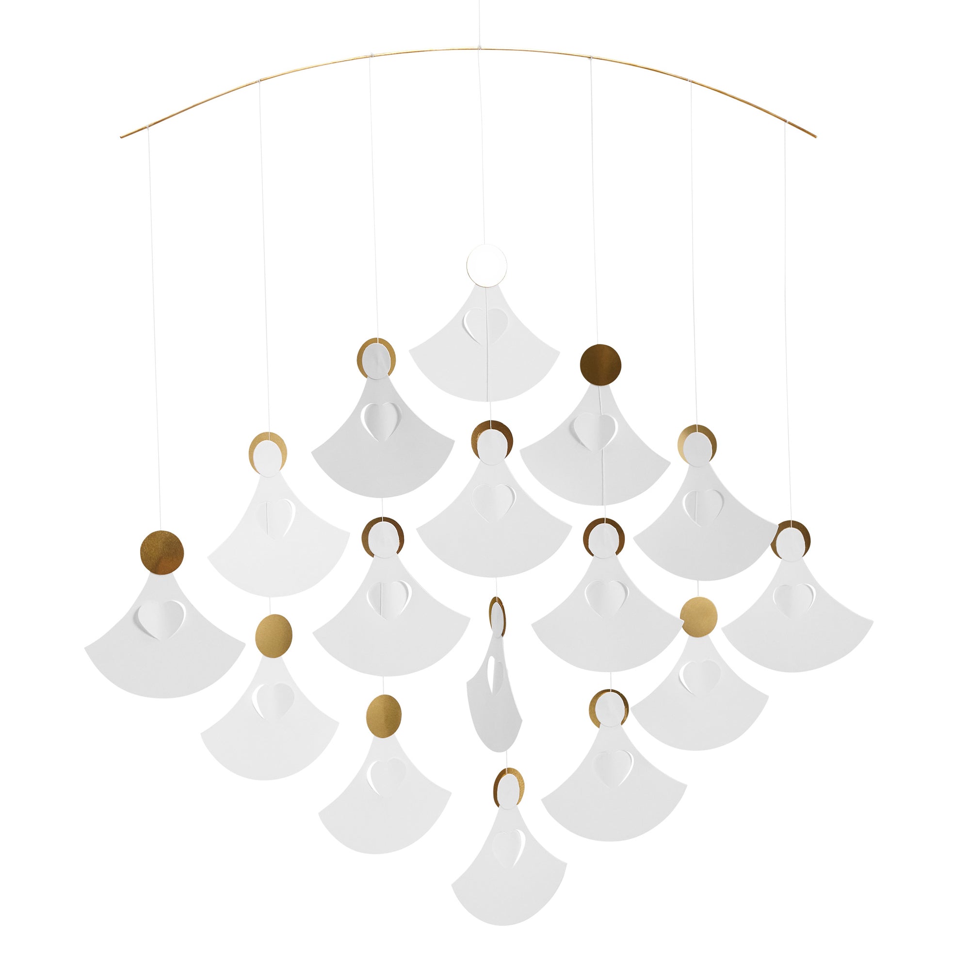 Flensted Mobiles（フレンステッド・モビール）は、1953年創業のデンマーク発・モビール専門ブランド。北欧デザインの文脈に立脚し、造形・質量配分・回転慣性を最適化して、わずかな気流でも自律的に表情を変える構成美を追求します。各パーツは重心とトルクの釣り合いを精密に設計し、静止と運動のあいだを往還する“動く彫刻”として空間に時間軸を付与。代表作「Lucky Storks」から幾何学、鳥類、気球まで多彩で、紙・ステンレス・木材の軽量構造は施工負荷が小さく、住宅・商業・ホスピタリティ・キッズ空間に適合します。現在もデンマーク国内で手作業組立・品質管理を徹底し、視覚ノイズを抑えた運動リズムが集中・鎮静・遊び心をもたらします。北欧インテリアの天井飾りや吊り下げモビールとして、リビング・子供部屋・出産祝いギフトに最適なデンマーク製の正規品です。