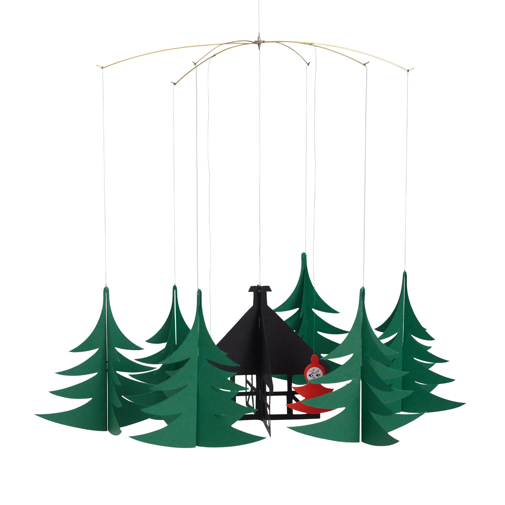 Flensted Mobiles（フレンステッド・モビール）は、1953年創業のデンマーク発・モビール専門ブランド。北欧デザインの文脈に立脚し、造形・質量配分・回転慣性を最適化して、わずかな気流でも自律的に表情を変える構成美を追求します。各パーツは重心とトルクの釣り合いを精密に設計し、静止と運動のあいだを往還する“動く彫刻”として空間に時間軸を付与。代表作「Lucky Storks」から幾何学、鳥類、気球まで多彩で、紙・ステンレス・木材の軽量構造は施工負荷が小さく、住宅・商業・ホスピタリティ・キッズ空間に適合します。現在もデンマーク国内で手作業組立・品質管理を徹底し、視覚ノイズを抑えた運動リズムが集中・鎮静・遊び心をもたらします。北欧インテリアの天井飾りや吊り下げモビールとして、リビング・子供部屋・出産祝いギフトに最適なデンマーク製の正規品です。