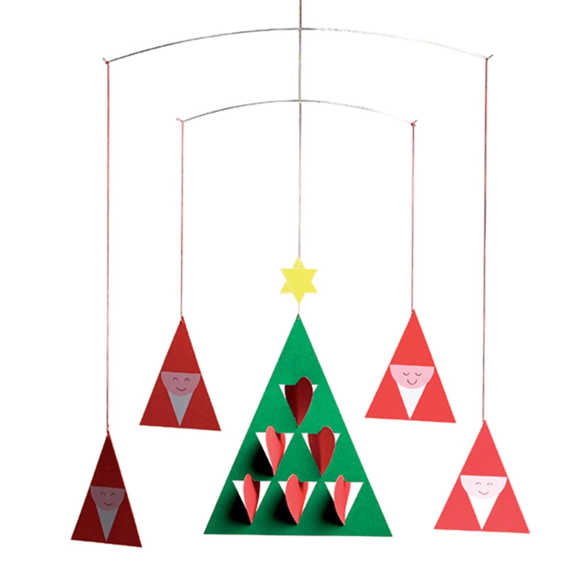 Flensted Mobiles（フレンステッド・モビール）は、1953年創業のデンマーク発・モビール専門ブランド。北欧デザインの文脈に立脚し、造形・質量配分・回転慣性を最適化して、わずかな気流でも自律的に表情を変える構成美を追求します。各パーツは重心とトルクの釣り合いを精密に設計し、静止と運動のあいだを往還する“動く彫刻”として空間に時間軸を付与。代表作「Lucky Storks」から幾何学、鳥類、気球まで多彩で、紙・ステンレス・木材の軽量構造は施工負荷が小さく、住宅・商業・ホスピタリティ・キッズ空間に適合します。現在もデンマーク国内で手作業組立・品質管理を徹底し、視覚ノイズを抑えた運動リズムが集中・鎮静・遊び心をもたらします。北欧インテリアの天井飾りや吊り下げモビールとして、リビング・子供部屋・出産祝いギフトに最適なデンマーク製の正規品です。