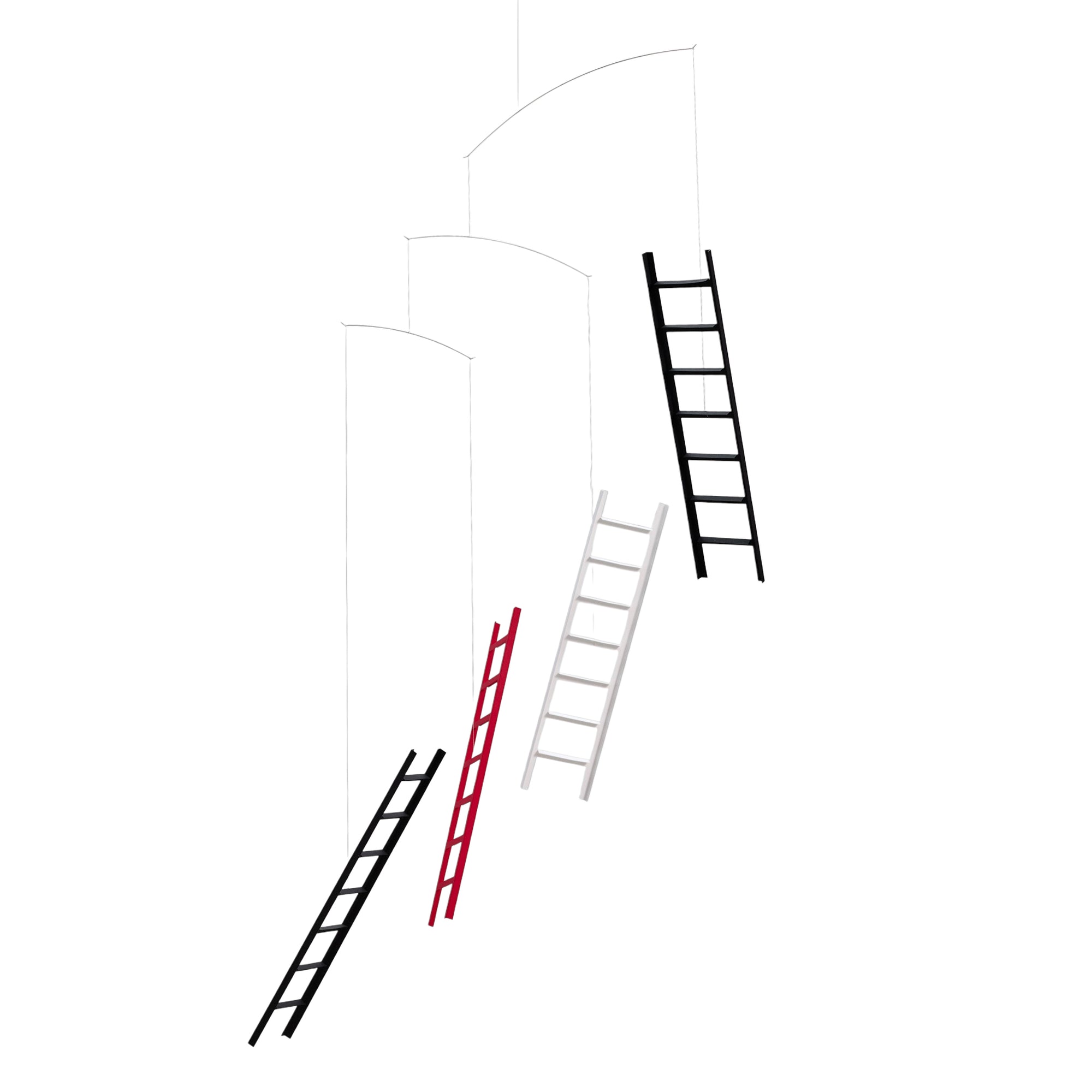 Flensted Mobiles（フレンステッド・モビール）は、1953年創業のデンマーク発・モビール専門ブランド。北欧デザインの文脈に立脚し、造形・質量配分・回転慣性を最適化して、わずかな気流でも自律的に表情を変える構成美を追求します。各パーツは重心とトルクの釣り合いを精密に設計し、静止と運動のあいだを往還する“動く彫刻”として空間に時間軸を付与。代表作「Lucky Storks」から幾何学、鳥類、気球まで多彩で、紙・ステンレス・木材の軽量構造は施工負荷が小さく、住宅・商業・ホスピタリティ・キッズ空間に適合します。現在もデンマーク国内で手作業組立・品質管理を徹底し、視覚ノイズを抑えた運動リズムが集中・鎮静・遊び心をもたらします。北欧インテリアの天井飾りや吊り下げモビールとして、リビング・子供部屋・出産祝いギフトに最適なデンマーク製の正規品です。