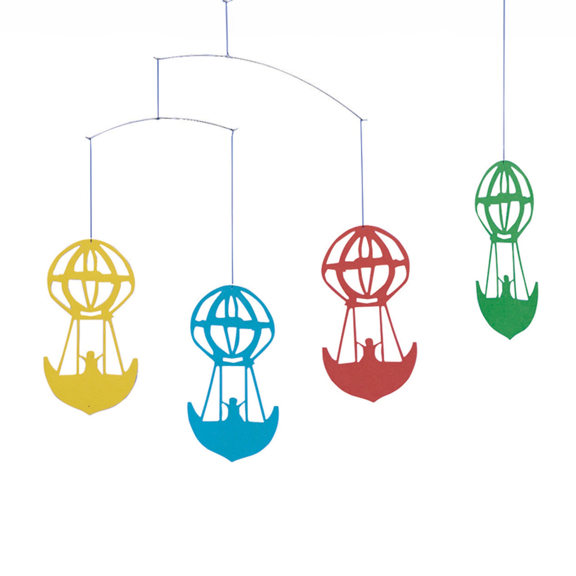 Flensted Mobiles（フレンステッド・モビール）は、1953年創業のデンマーク発・モビール専門ブランド。北欧デザインの文脈に立脚し、造形・質量配分・回転慣性を最適化して、わずかな気流でも自律的に表情を変える構成美を追求します。各パーツは重心とトルクの釣り合いを精密に設計し、静止と運動のあいだを往還する“動く彫刻”として空間に時間軸を付与。代表作「Lucky Storks」から幾何学、鳥類、気球まで多彩で、紙・ステンレス・木材の軽量構造は施工負荷が小さく、住宅・商業・ホスピタリティ・キッズ空間に適合します。現在もデンマーク国内で手作業組立・品質管理を徹底し、視覚ノイズを抑えた運動リズムが集中・鎮静・遊び心をもたらします。北欧インテリアの天井飾りや吊り下げモビールとして、リビング・子供部屋・出産祝いギフトに最適なデンマーク製の正規品です。