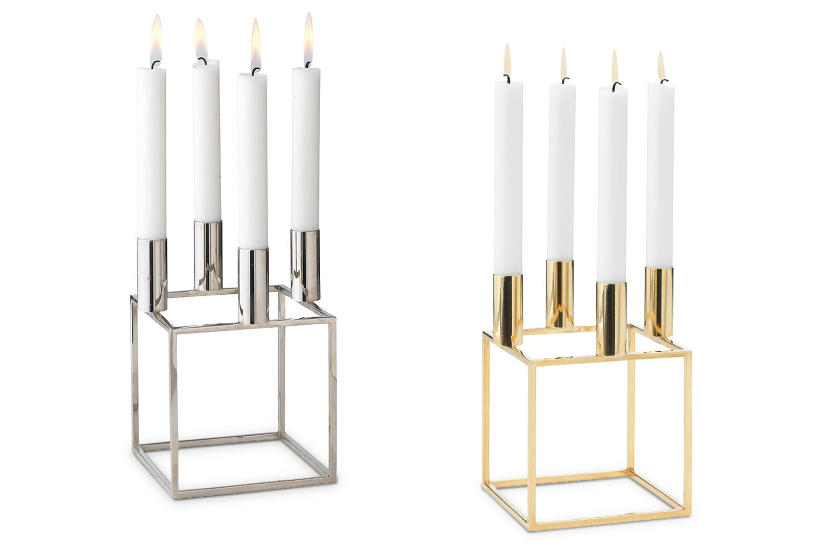 byLassenはコペンハーゲンのブランドです。デンマークの建築家MogensLassenとFlemmingLassenはデンマークの機能主義の先駆者で、ユニークなデザインと象徴的なアーキテクチャを発表し、多くの賞を受賞しました。建築家としての傍ら、彼ら自身のスタジオで家具やオブジェクトを設計しました。ドイツ語で立方体を表すKubusのキャンドルホルダーもその頃に設計されています。それらは彼らを尊敬する孫達によって商品として販売され、世界的なデザインアイテムとなりました。今後も新しい世代にラッセンの遺産を伝え続けて行くというシンプルなコンセプトを掲げています。