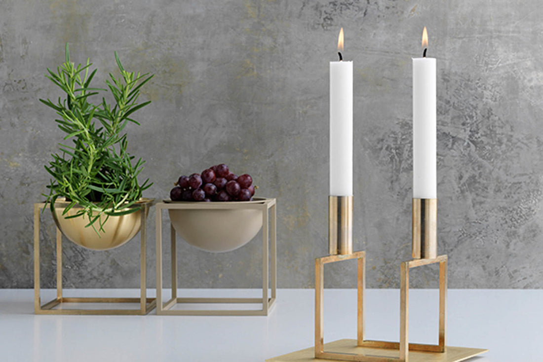 在庫限り】【再入荷なし】Line キャンドルホルダー メタリック