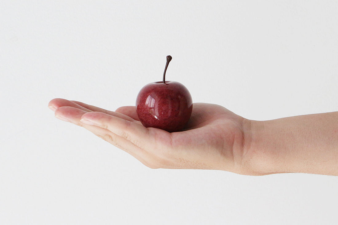 大理石　りんご５色　置物 楽天市場】Marble Apple 