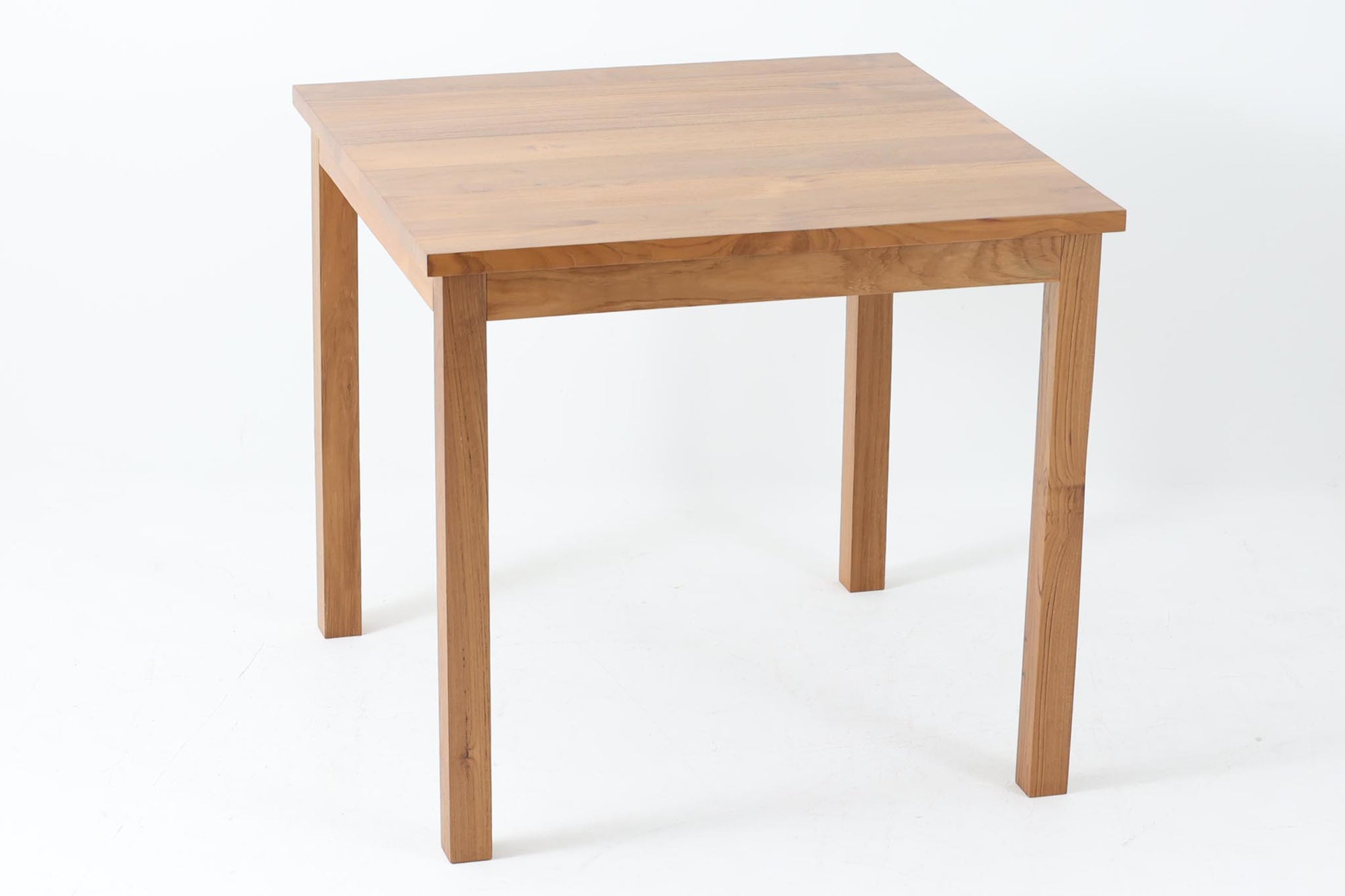 チーク材天然木ダイニングテーブル　幅80cm　正方形☆北欧インテリア CHLOROS