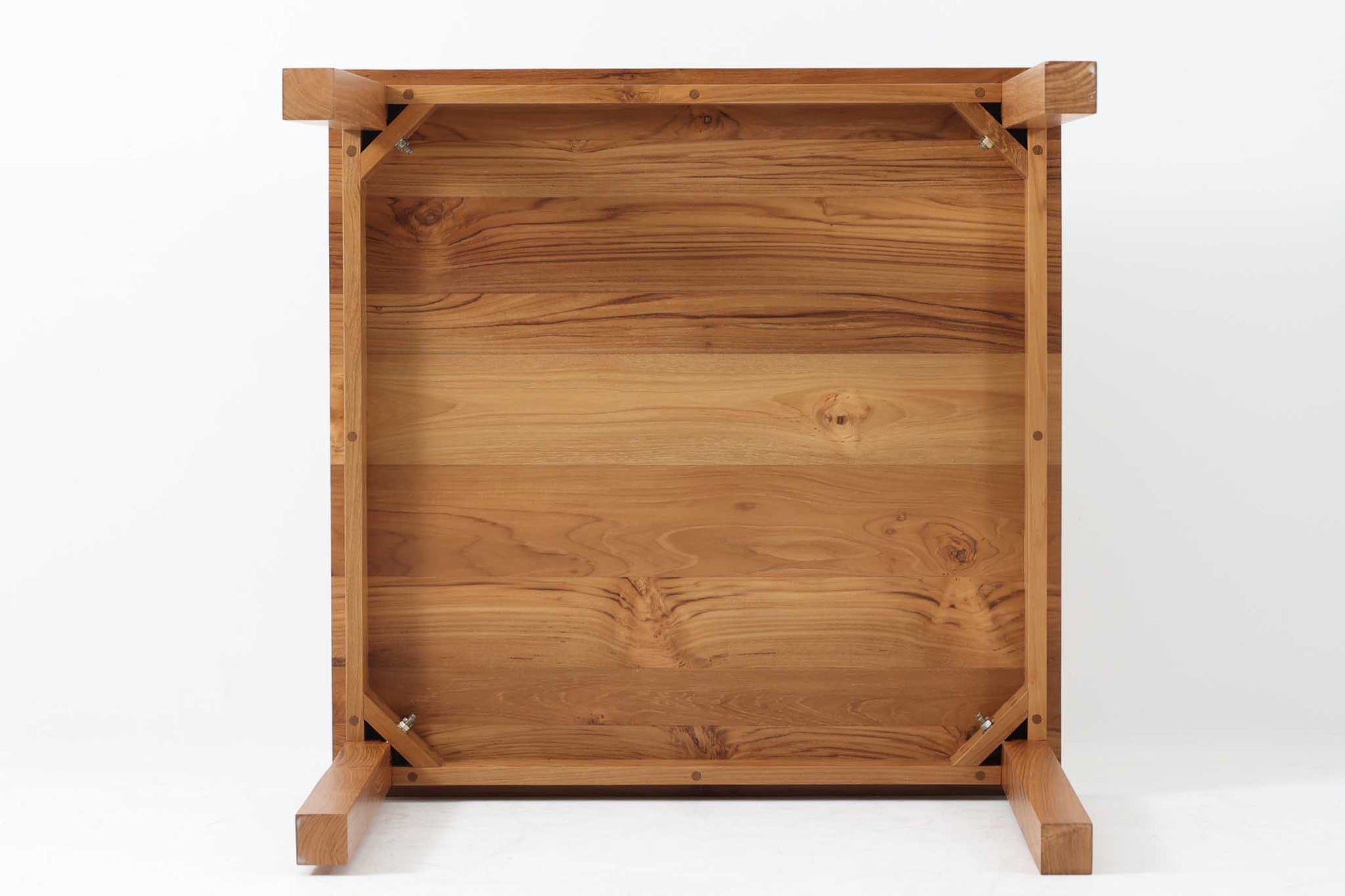 チーク材天然木ダイニングテーブル　幅80cm　正方形☆北欧インテリア CHLOROS