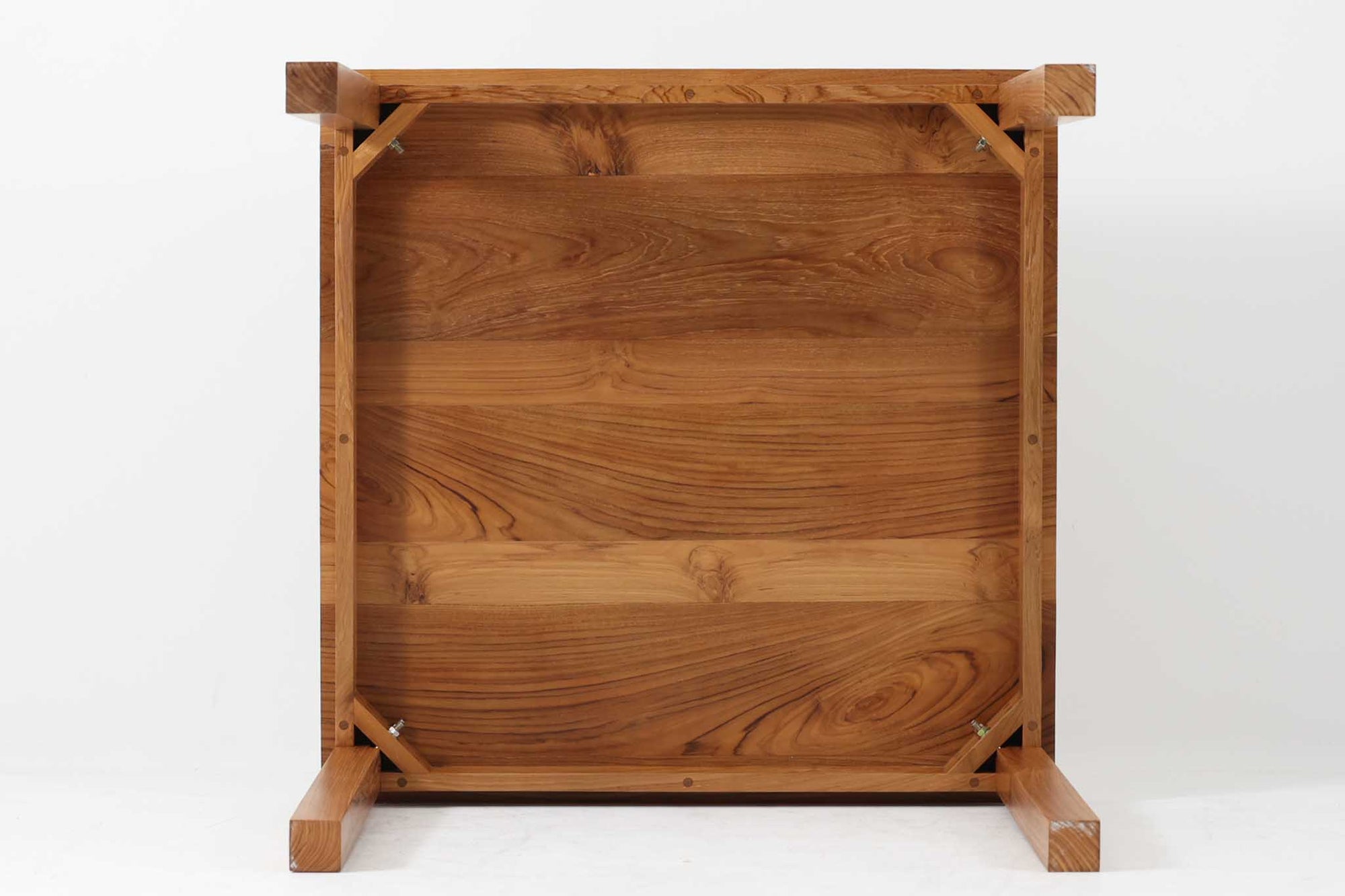 チーク材天然木ダイニングテーブル　幅80cm　正方形☆北欧インテリア CHLOROS