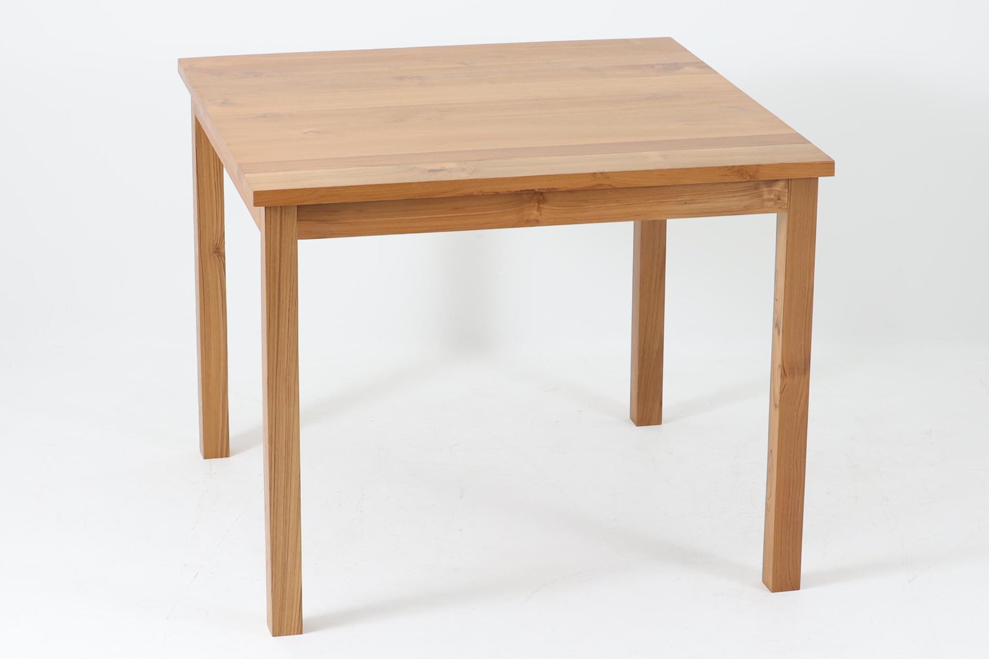 チーク材天然木ダイニングテーブル　幅90cm　正方形☆北欧インテリア CHLOROS