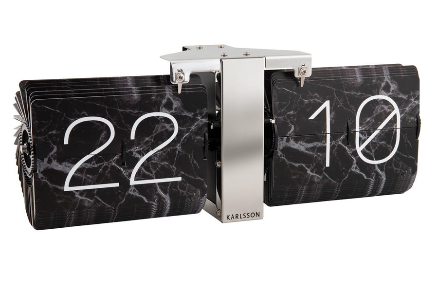 【新品】Karlsson 置き時計 グレー カールソン KARLSSON Wall / Table clock Boxed Flip KA5620ST
