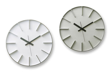 安積伸・安積朋子　レムノス　シンプルなウォールクロック　直径35cm　edge clock