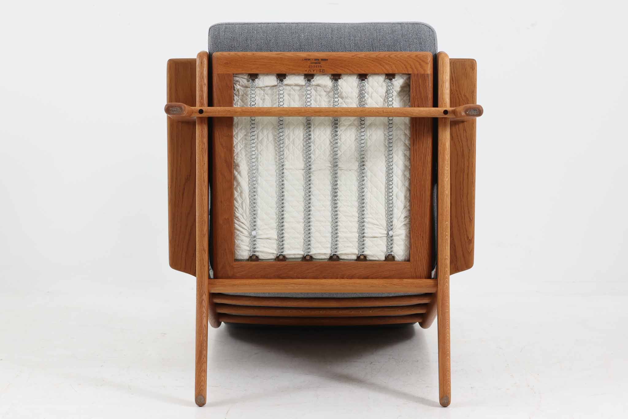 北欧家具ビンテージ GE290A ハイバックソファ オーク材 Hans J.Wegner