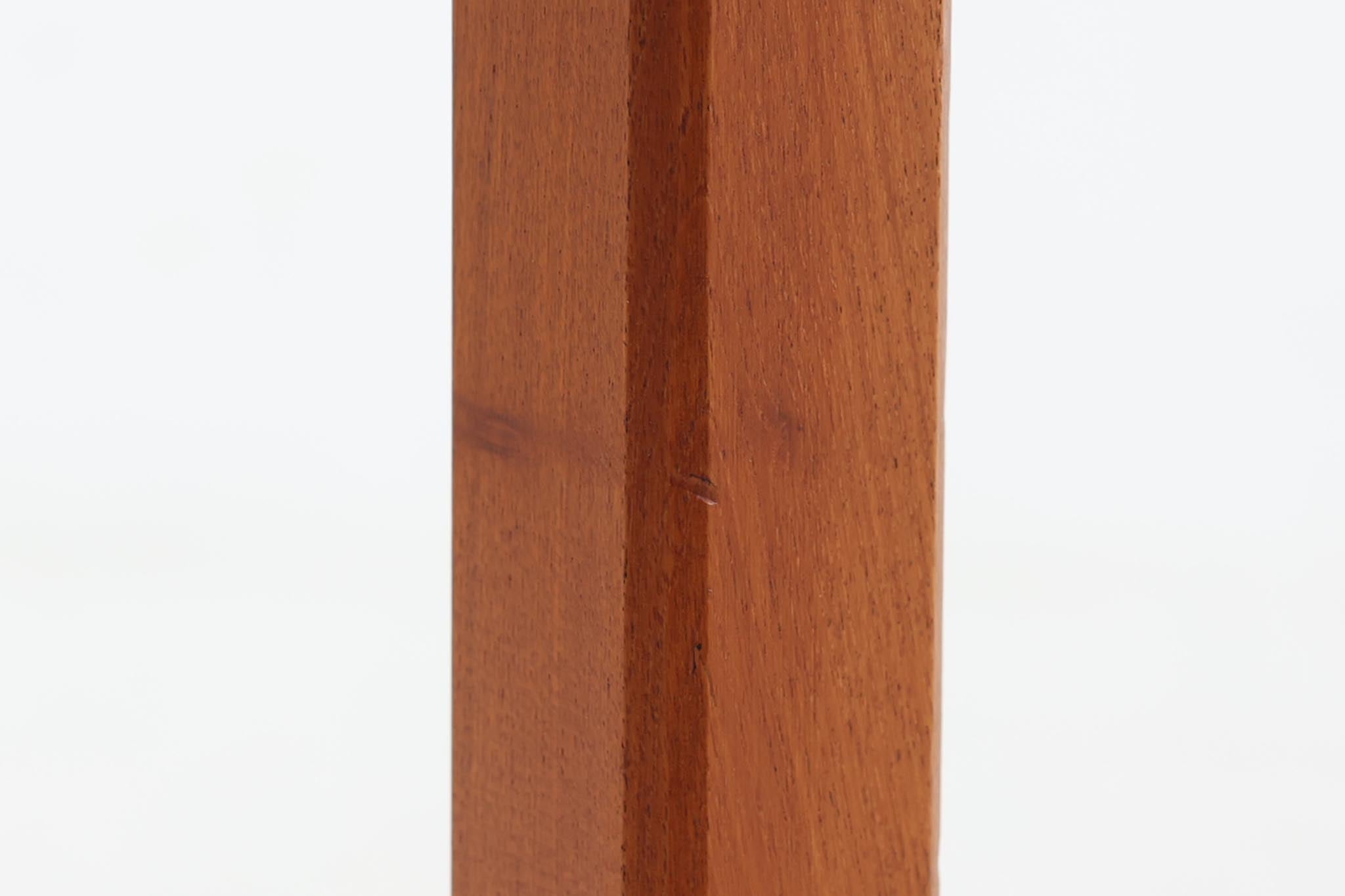 デンマーク製 タイルトップサイドテーブル チーク材 北欧家具