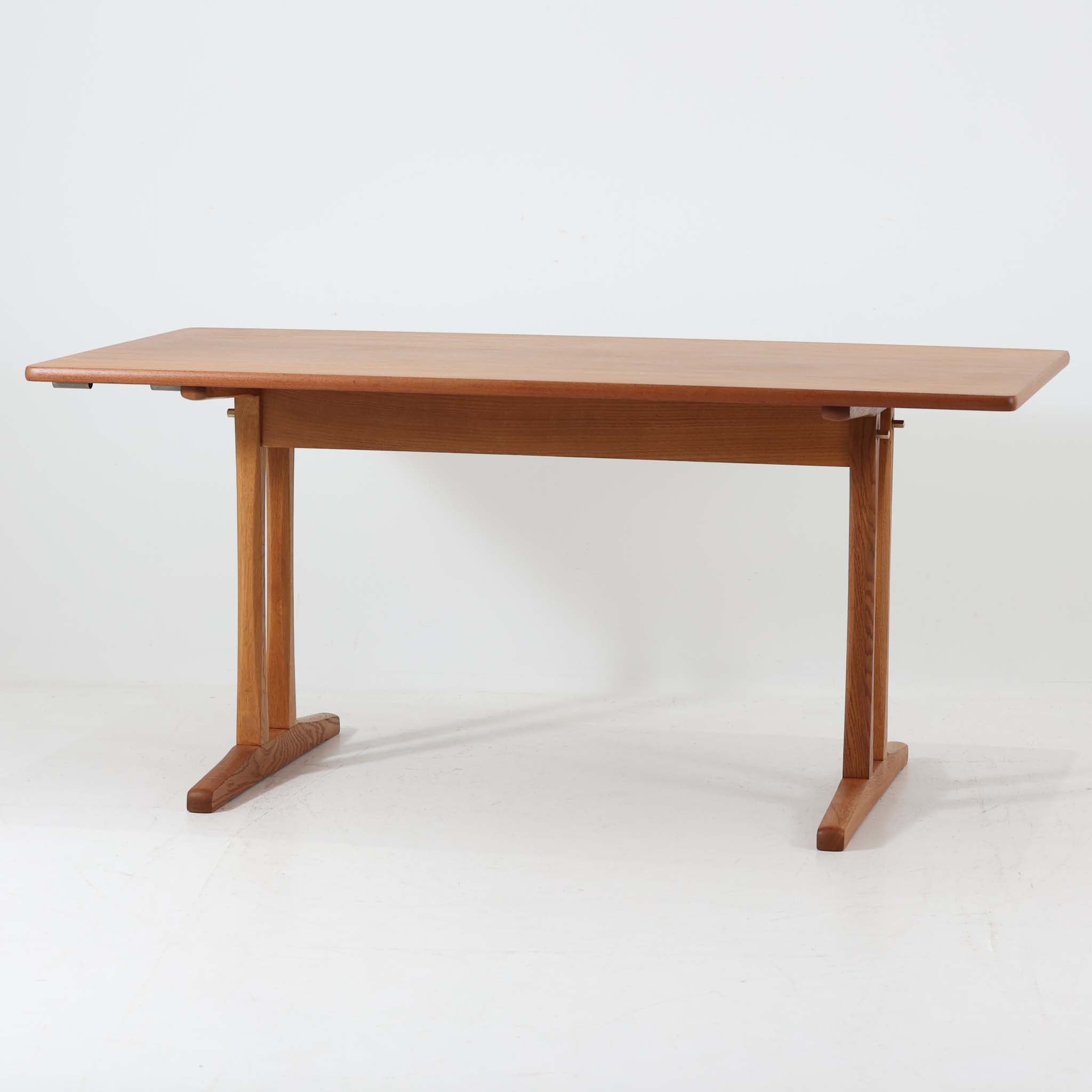 Borge Mogensen ダイニングテーブル 拡張板付き C18 チーク×オーク 幅