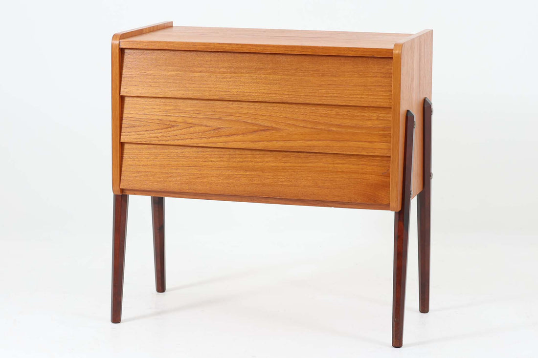 スウェーデン　チーク材　三段チェスト　北欧家具　北欧ビンテージ mk様専用スウェーデン チーク材 三段チェスト 北欧家具 北欧ビンテージ