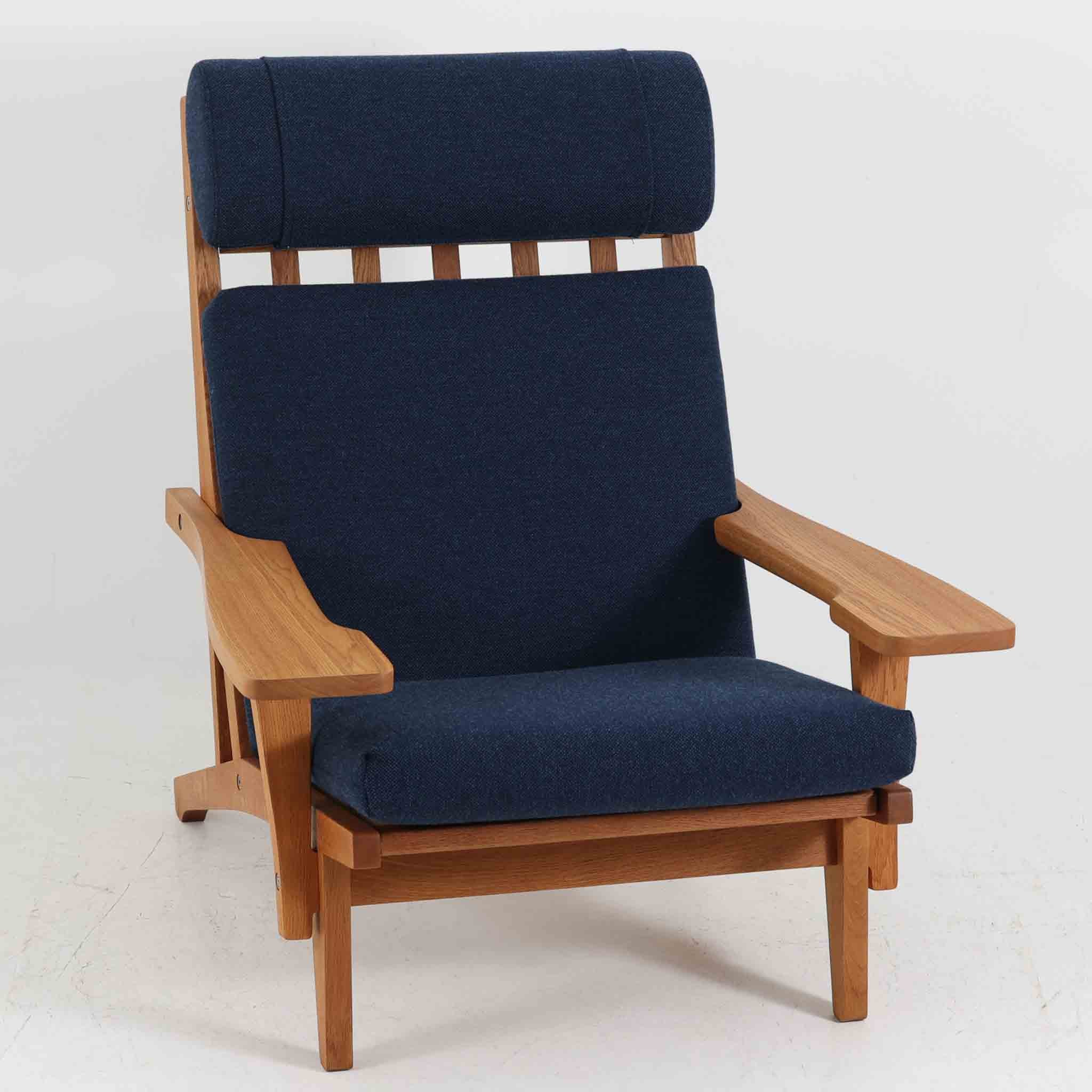 Hans J. Wegner ハイバックシングルソファ GE375 オーク Getama ハンス