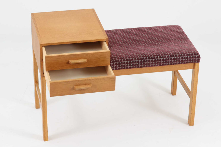 テレフォンベンチ/チェスト オーク材 北欧家具ビンテージ – CHLOROS