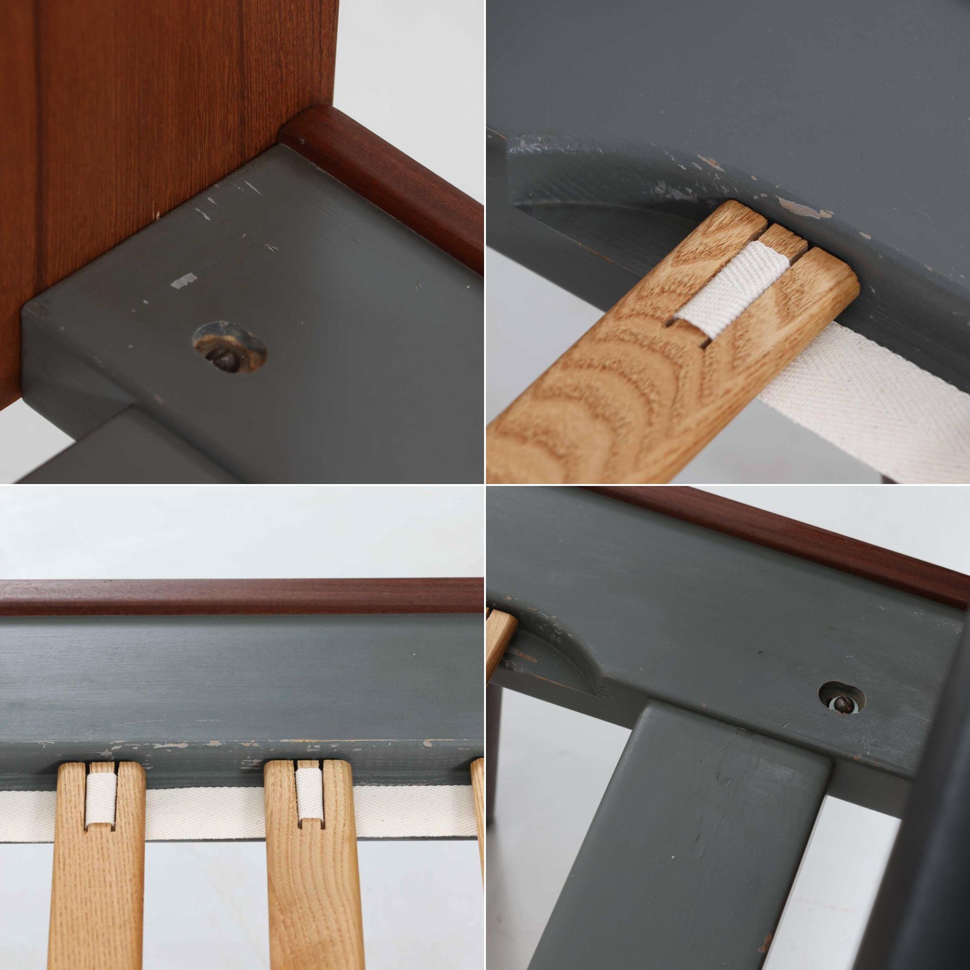 Hans J. Wegnerがデザインし、Getama社によって製造されたこちらのシングルベッドフレームは、チーク材とブラックの合皮パネルが上品に調和した、北欧ビンテージならではの美しい佇まいが魅力です。ヘッドボードにはブラックガラスを載せた引き出し付きのナイトテーブルが備えられていますが、取り外しが可能な構造となっており、空間や用途に応じて柔軟にレイアウトできます。堅牢なスノコ構造で寝具の通気性にも優れ、実用性とデザイン性を兼ね備えた一点です。