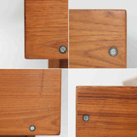 Hans J. WegnerがGetamaのためにデザインしたGE258デイベッド。チーク材ならではの深みある木肌と角脚の端正なラインが際立ち、直線を基調とした静かな造形美に北欧モダンの洗練が宿ります。背もたれを倒せばベッドとして使える機能的な構造で、リビングでは上質なソファ、ゲストルームや書斎では簡易ベッドとしても活躍する実用性の高い一台です。経年で増したチークの艶やかな表情とGetamaの堅牢なつくりが、ビンテージならではの風格と希少性を一層引き立てています。