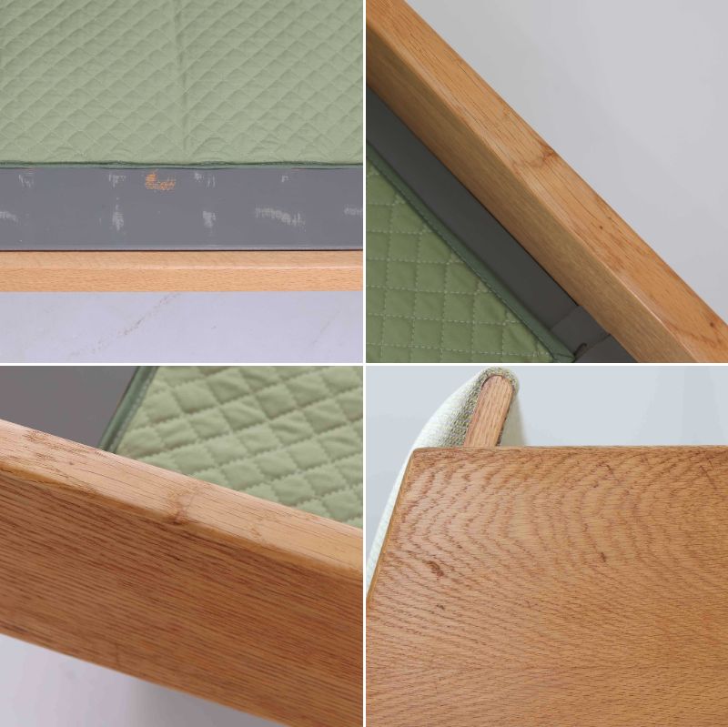 Hans J. WegnerがGetamaのためにデザインしたGE258デイベッド。オーク材の明るく上品な木肌と角脚の端正なフォルムが美しく、直線を基調としたミニマルな構造にウェグナーらしい機能美が息づいています。背もたれを倒すことでベッドとしても使用できる実用的な設計で、リビングでは洗練されたソファ、書斎やゲストルームでは簡易ベッドとしても活躍。経年により深まったオークの味わいとGetamaならではの堅牢なつくりが、北欧ビンテージらしい存在感と希少性を高める一台です。