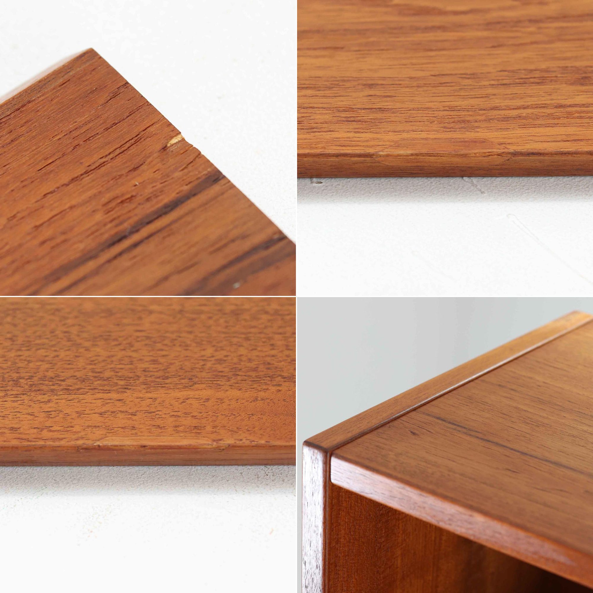 Poul Hundevadがデザインし、Hundevad &amp; Co社によって製造されたこちらの大型ブックシェルフは、幅139cmの堂々としたサイズと美しいチーク材の木目が印象的な北欧ビンテージ家具です。12段の棚構成により書籍やコレクションの収納に優れ、棚板は取り外し可能で用途に応じた柔軟なレイアウトが可能です。背面にはDanish ControlとHundevadの刻印が残されており、デザイン性と品質の高さを物語る一台です。シンプルながらも洗練された佇まいは、リビングや書斎の主役としても存在感を放ちます。