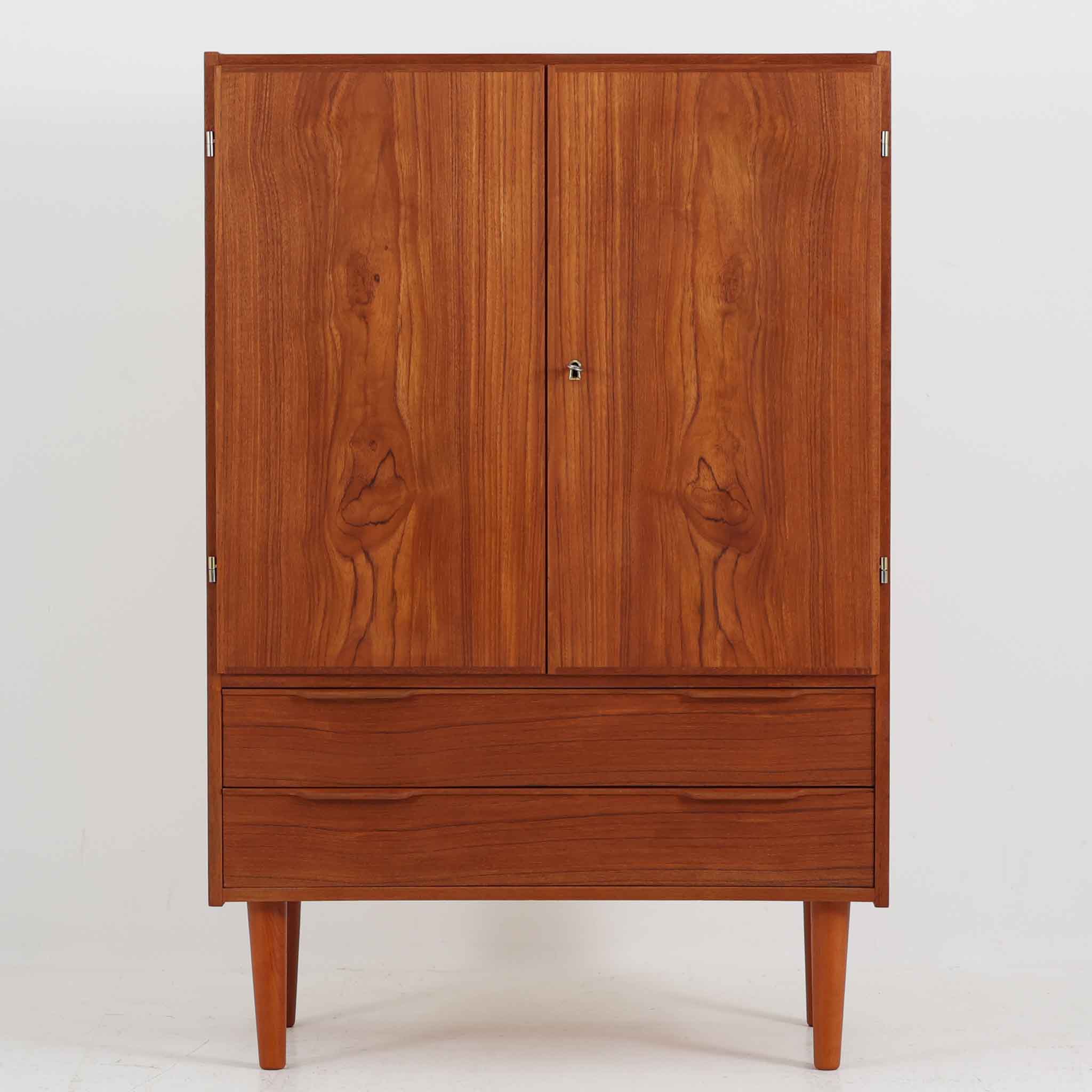 収納キャビネット チーク 幅78cm デンマーク製 北欧ビンテージ家具