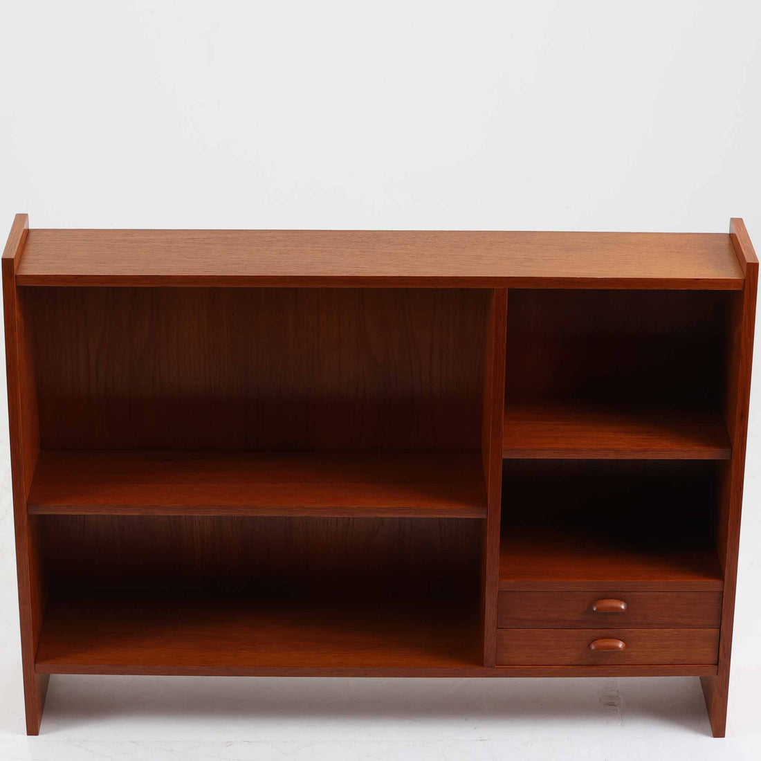 ディスプレイシェルフ チーク 幅119cm スウェーデン製 北欧ビンテージ