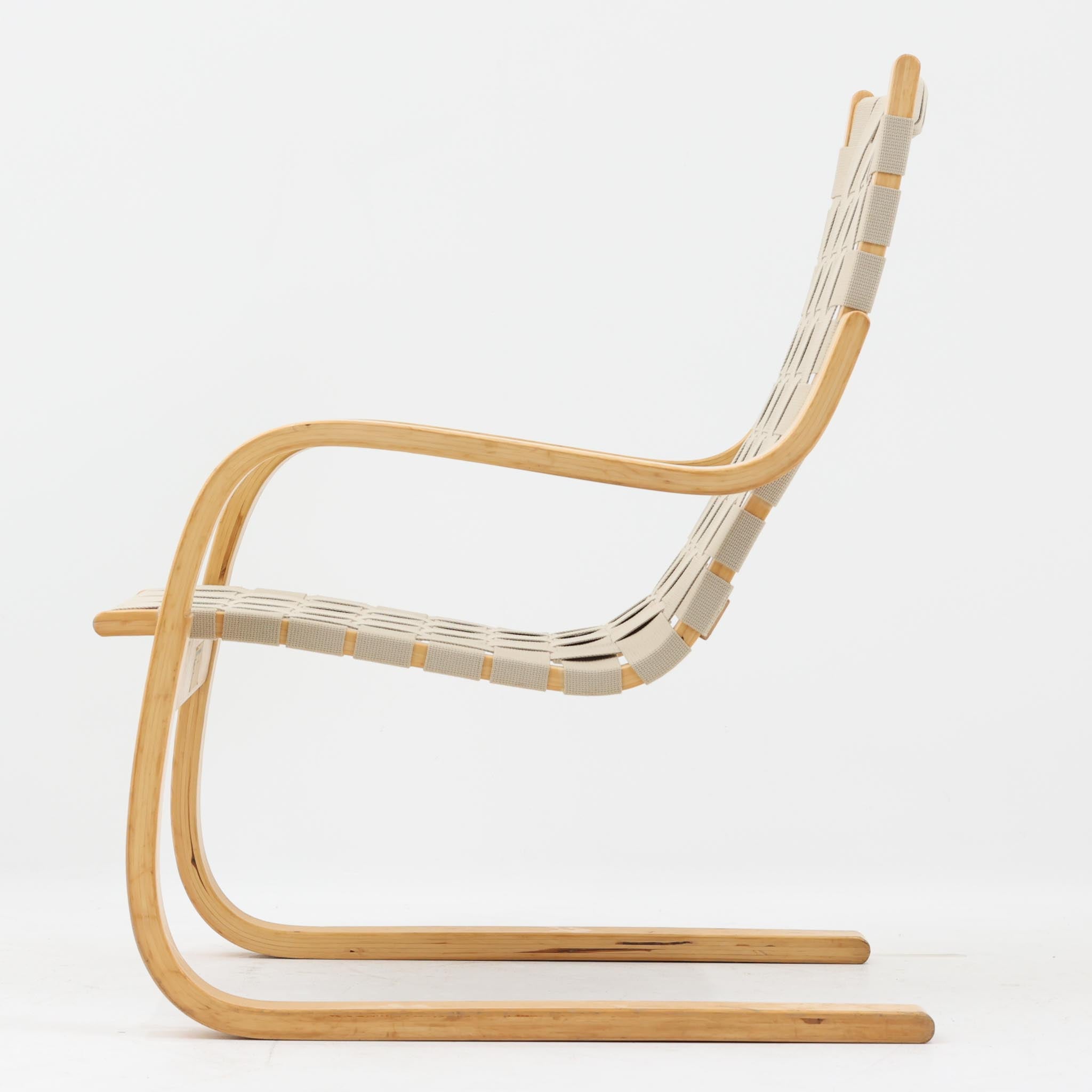 Alvar Aalto アームチェア No.406 バーチ×ウェビングテープ Artek