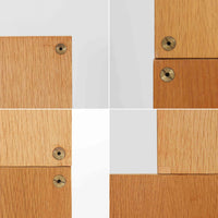 B. FridhagenがBodaforsのために手掛けたディスプレイシェルフは、端正なプロポーションと実用性を兼ね備えたスウェーデン製ビンテージ家具です。上部は抜け感のあるオープン棚構造で、器や書籍、オブジェなどを軽やかに飾ることができ、下部には4段の引き出しを備え、日常使いの収納にも対応します。オーク材ならではの明るく上品な木肌と、直線を基調とした構成が北欧らしい落ち着いた印象を生み、空間をすっきりとまとめてくれます。幅90cm、高さ122cmの小ぶりなサイズ感で、ダイニングやリビング、書斎など幅広いシーンに取り入れやすく、経年変化による木の表情も楽しめる一台です。