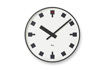 渡辺力　レムノス　シンプルなウォールクロック　直径20cm　日比谷の時計