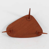 サイドテーブル 3本脚 チーク 幅39cm デンマーク製 北欧ビンテージ家具/DK19171