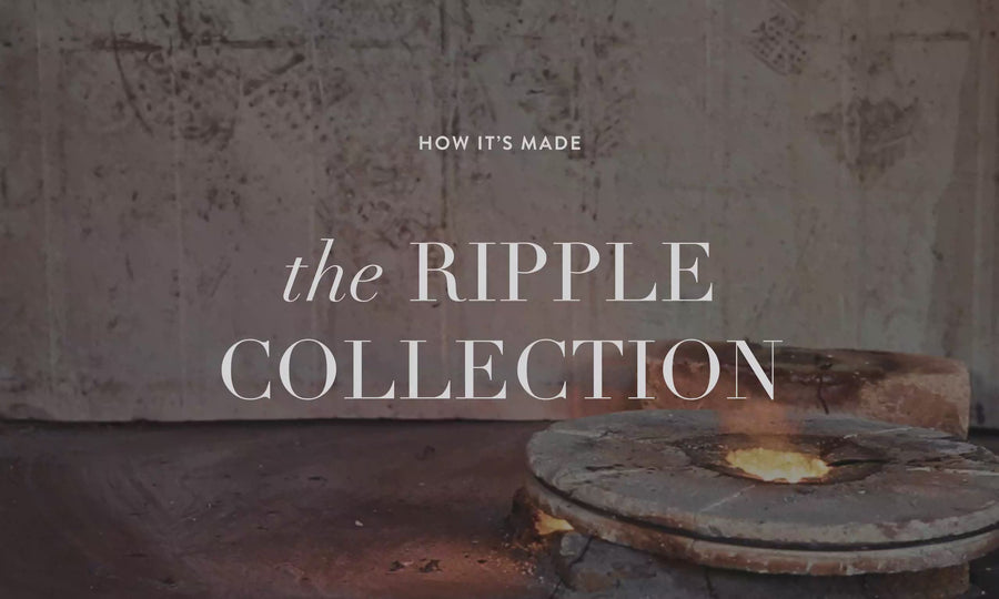 美しいクリアガラスタンブラー　Ripple　4個セット