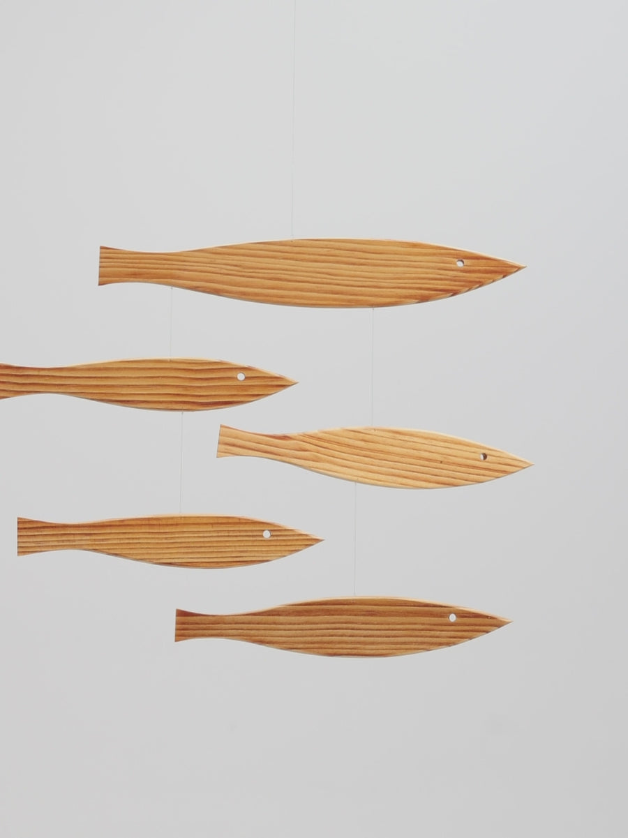 モビール 北欧 デンマーク製 Floating Fish 木製 魚