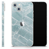 iPhone 13　スキンシール/保護シール　Mint Marble